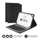Capa com teclado Bluetooth Subblim Keytab Pro para tablets de 10,1'-10,8'  | Preta