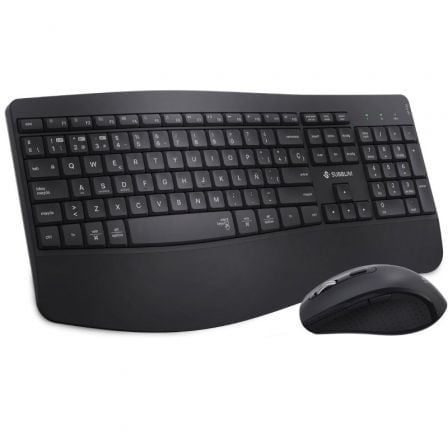 Combo de teclado e Subblim Dual Office Prowave | Preto