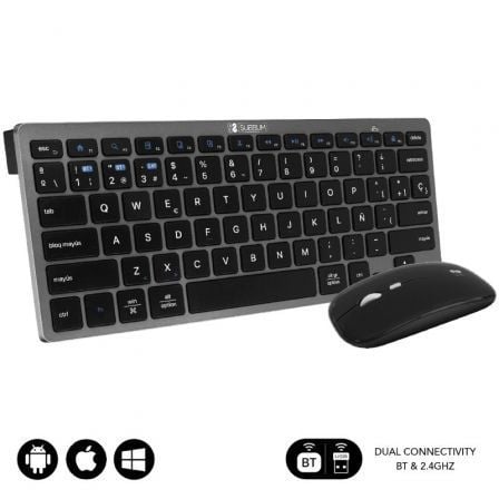 Subblim OCO020 Combo de teclado e multidispositivo compacto| cinza