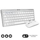 Subblim OCO010 Combo de teclado e multidispositivo compacto| prateado