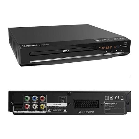 Leitor de DVD Sunstech DVPMH225BK