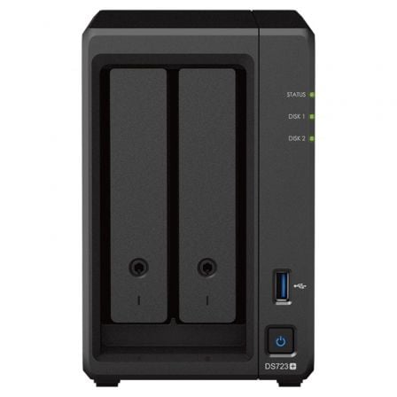 Synology Diskstation DS723+ NAS |  2 baias 3,5'- 2,5' |  2 GB DDR4 |  Formato Torre
