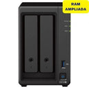 Synology Diskstation DS723+ NAS | 2 baias 3,5'- 2,5' | 16 GB DDR4 | Formato Torre