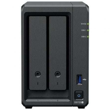 NAS Synology Diskstation DS725+ | 2 baias 3,5'- 2,5' | 4 GB DDR4 | Formato Torre