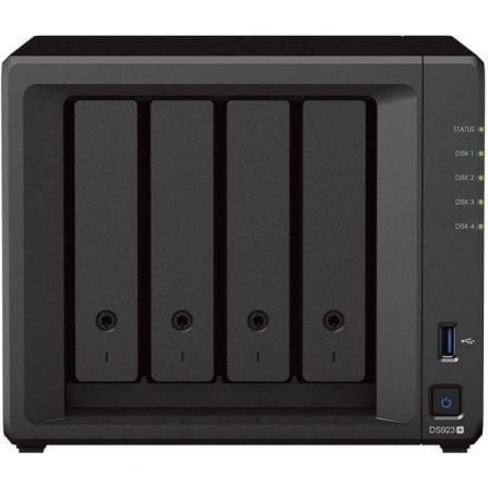 NAS Synology Diskstation DS923+ | 4 baias 3,5'- 2,5' | 4 GB DDR4 | Formato Torre