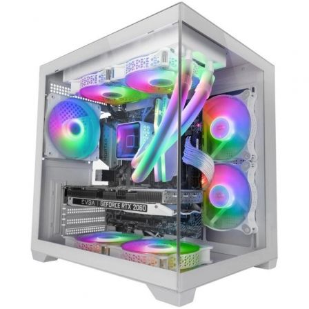 Caixa Gaming Mars Gaming MC-VIEW2   |  White Minitower