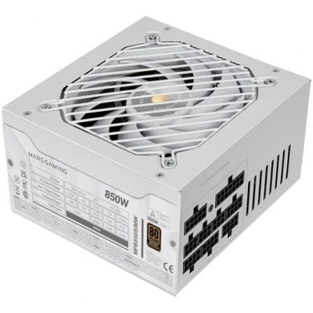 Mars Gaming MPB850SIM | 850 W | Ventoinha de 14 cm | Bronze 80 Plus | Branco