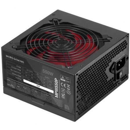 Mars Gaming MPIII550P |  550 W |  Ventoinha de 12 cm | Preto