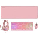 Pack Mars Gaming MCP-RGB3P | teclado RGB + Rato óptico + MousePad XXL + auriculares