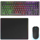Mars Gaming MCPWTKL |  Teclado sem fio + Rato sem fios + Mouse pad | Preto