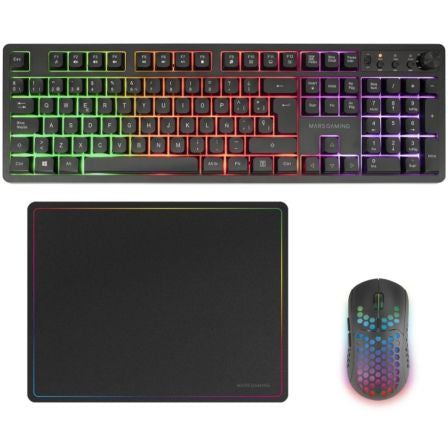 Mars Gaming MCPWX | Teclado sem fio + Mouse sem fio + Mouse Pad
