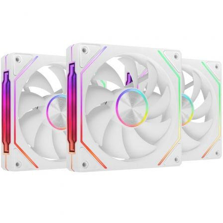 Pack com 3 ventiladores Mars Gaming MF-LINKFINITYKIT2 | 12 cm | ARGB | Brancos