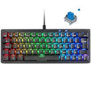 Teclado mecânico Mars Gaming MKMINIPRO   |  azul   |  Preto