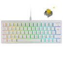 Teclado mecânico Mars Gaming MKMINIPRO | Interruptor amarelo | Branco
