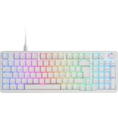 Teclado mecânico Mars Gaming MKPROYES | Interruptor amarelo | Branco