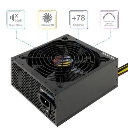 TooQ TQAPOLO-650SP | 650 W | Ventilador de 14 cm