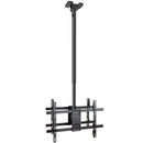 TooQ LPCE2286TSLI-XL-B Suporte de teto giratório   |  inclinável   |  nivelado para 2 TVs de 43 a 86''   |  até 100 kg