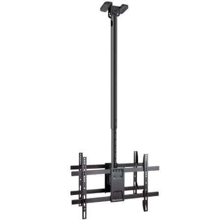 TooQ LPCE2286TSLI-XL-B Suporte de teto giratório   |  inclinável   |  nivelado para 2 TVs de 43 a 86''   |  até 100 kg