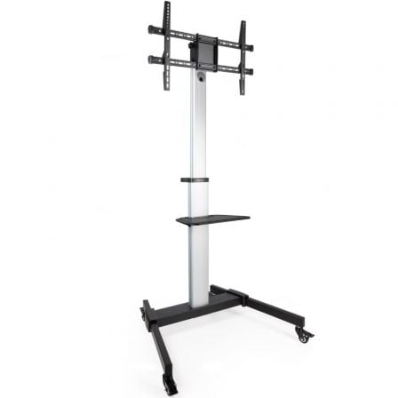TooQ FS1886M-B Suporte de chão ajustável   |  inclinável com rodas para TVs de 37 a 86''   |  até 50 kg