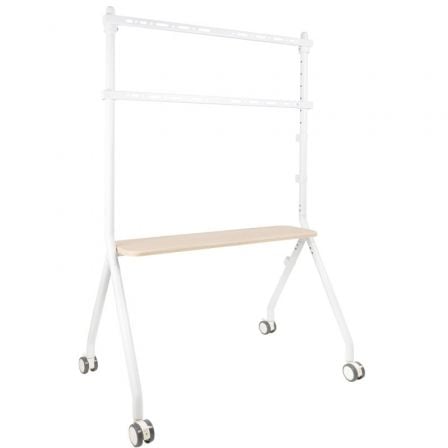 Suporte de chão TooQ iLOVE FS20207M-W com rodas para TVs de 49 a 80''   |  até 50 kg