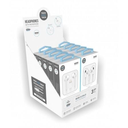 Tech One Tech earTECH TEC1203 com display   |  com microfone   |  Lighting   |  inclui 10 brancos