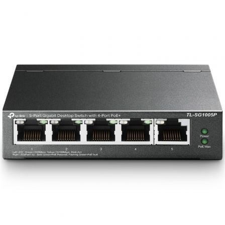 TP-Link TL-SG1005P 5 Portas   |  RJ-45 10   |  100   |  1000 PoE