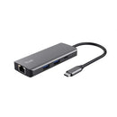 Docking USB Tipo-C Trust Dalyx | 2xUSB | 2xUSB Tipo-C | 1xHDMI | 1xRJ45 | Cinza