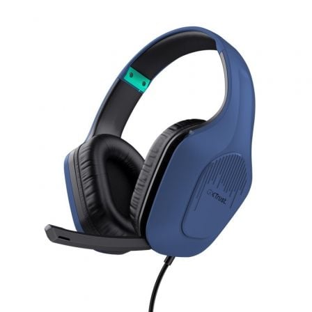 Trust Gaming GXT 415 Zirox com microfone| conector 3,5| azul