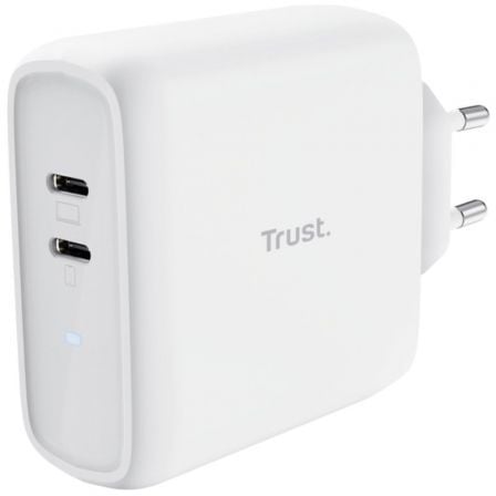 Trust Maxo 65W 2P |  2xUSB Tipo C |  65W | Branco