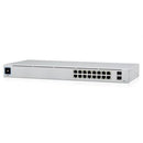 Gerenciável Ubiquiti USW-16-POE 16 Portas   |  RJ-45 Gigabit 10   |  100   |  1000   |  SFP   |  PoE+