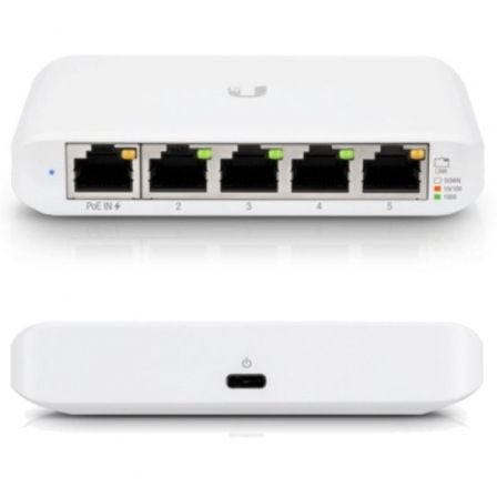 Ubiquiti USW-Flex Mini 5 portas   |  RJ45 10   |  100   |  1000 POE gerenciável