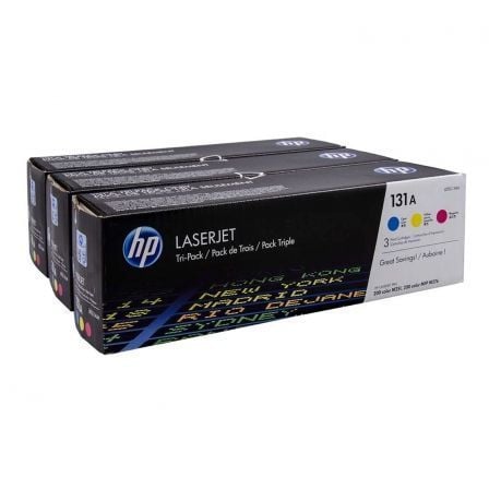 Toner original HP nº131A Multipack | Ciano | Amarelo | Magenta