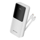 Powerbank 20000mAh Vention FHPW0 | 22,5W | Branco | Inclui cabo USB tipo C e Lightning