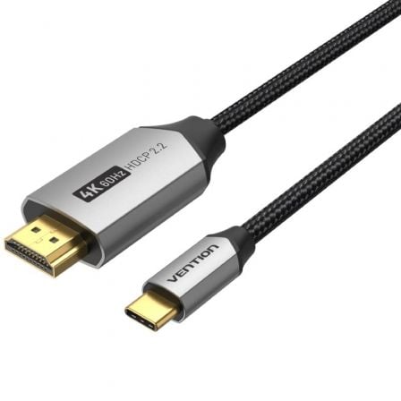 Cabo conversor Vention CRBBG 4K HDMI 2.0 | USB tipo C macho - HDMI macho | 1,5 m | preto