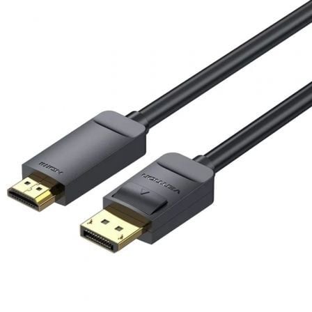 Vention HAGBJ | DisplayPort Macho - Cabo Conversor HDMI 4K Macho | 5m | Preto
