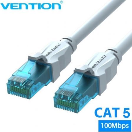Cabo de rede RJ45 UTP Vention VAP-A10-S5000 Cat.5e | 50m | Azul e Branco