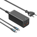 Carregador de parede Vention FBSBG-EU | 2xUSB Tipo C + Cabo USB Tipo C | 2xUSB | 100 W