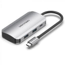 Vention Hub USB Tipo C TNBHB | 4xUSB | 1xUSB Tipo C PD