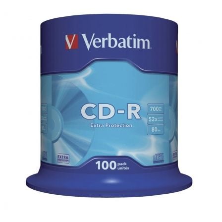 CD-R Verbatim Datalife 52X | Tub-100 unidades