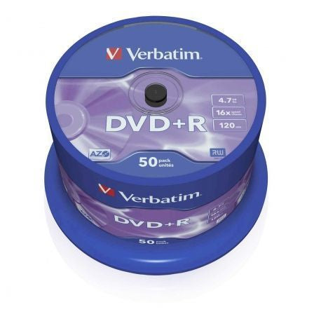 DVD+R Verbatim Advanced AZO 16X | Tub-50 unidades