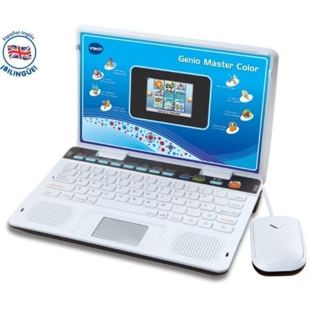 Notebook infantil bilíngue VTech Genius Master Color  |   Azul
