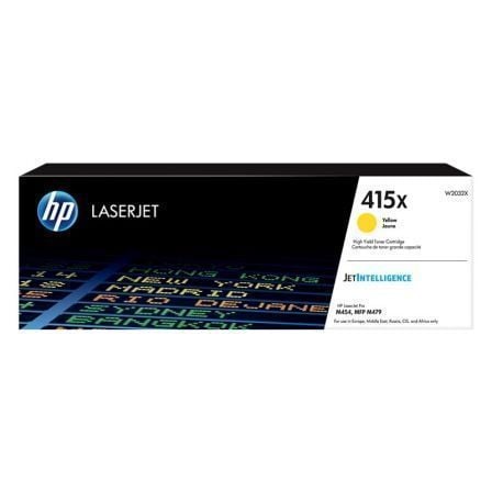 toner original HP nº 415X XL de alta capacidade   |  amarelo