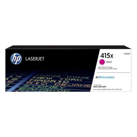toner original HP nº 415X XL de alta capacidade   |  magenta