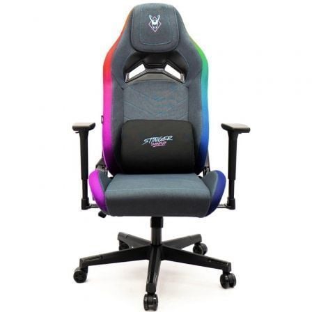 Cadeira gamer Woxter Stinger Station Elite|  Luzes LED|  Azul e Rosa