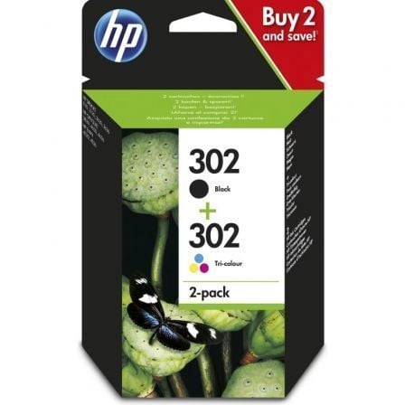 HP nº 302, Pack múltiplo   |  preto   |  tricolor
