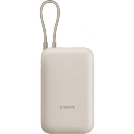 Powerbank 10000mAh Xiaomi Power Bank Cabo Integrado | 22,5W | Bege