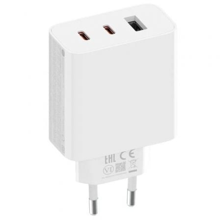 Carregador de parede Xiaomi GaN 67W Carregador Gan 2C1A 2xUSB Tipo C | 1xUSB | 67W
