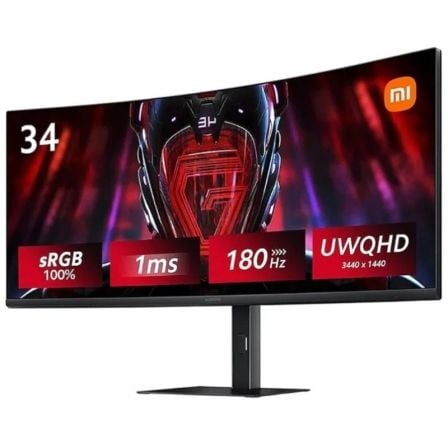 Xiaomi G34WQi 34' | WQHD | 1ms | 180Hz | Preto