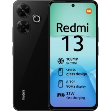Xiaomi Redmi 13 8GB | 256GB | 6,79' | Preto Meia-Noite